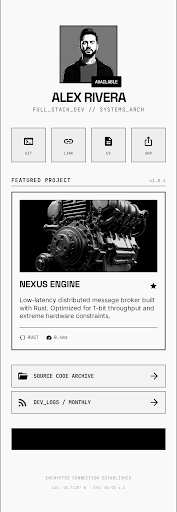 Retro B&W theme preview